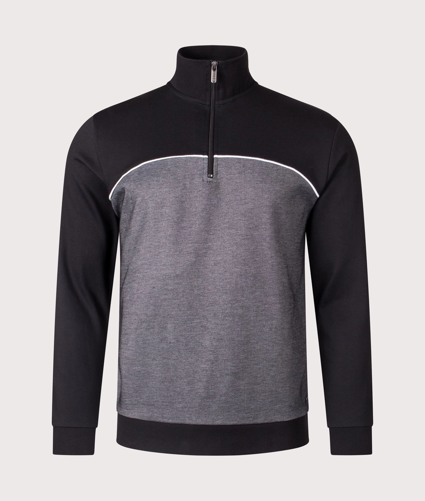 Hugo Boss Mens Quarter Zip Sweatshirt